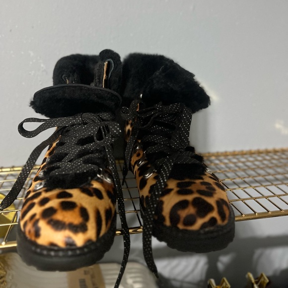 J Crew leopard Nordic boot Size 7 - Picture 1 of 4